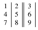 basic table with
  vertical lines