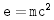 An equation formatted in Typewriter