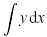 Indefinite integral with small space